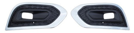 Kit (derecho/izquierdo) rejilla del parachoques delantero con orificio para faros con marco, acabado cromado — RENAULT KADJAR (desde 08/2018)