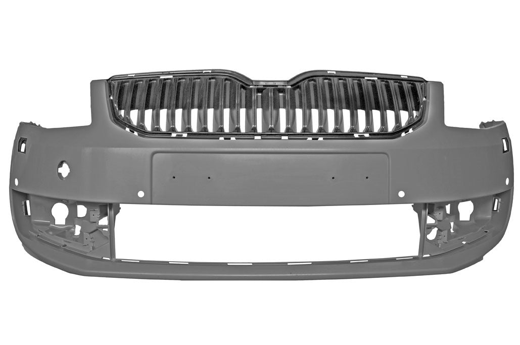 Parachoques delantero para pintar (con 4 orificios para sensores + lavafaros) — SKODA OCTAVIA (desde 2013)