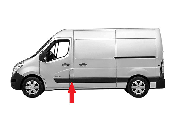 Moldura lateral con orificio para intermitente — RENAULT MASTER III / OPEL MOVANOANO/NV400 (desde 02/2010) - izquierdo