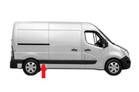 Moldura del panel lateral central/trasero con orificios para intermitente (chasis medio) — RENAULT MASTER III / OPEL MOVANO