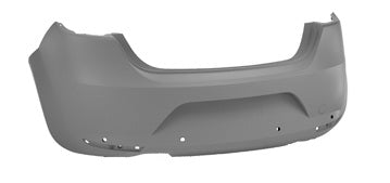 Parachoques trasero para pintar (sensores de aparcamiento) — SEAT LEON (2005–2009)