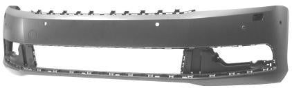 Parachoques delantero para pintar con 6 orificios para sensores + 2 orificios lavafaros — VOLKSWAGEN PASSAT (desde 2010)