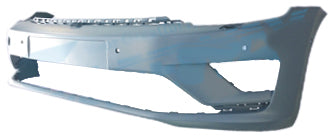 Parachoques delantero para pintar con 6 orificios para sensores + con 2 orificios para lavafaros — VOLKSWAGEN GOLF VII SPORTSVAN (desde 02/2014)