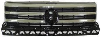 Rejilla, acabado cromado + acabado negro — VOLKSWAGEN CRAFTER (desde 01/2017)