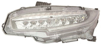 Faro LED con regulación eléctrica, motor e interior negro — HONDA CIVIC (desde 2017) - izquierdo