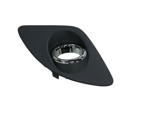 Rejilla cromada/negra del parachoques delantero con orificio para faro — KIA CEED (desde 2007) - derecho