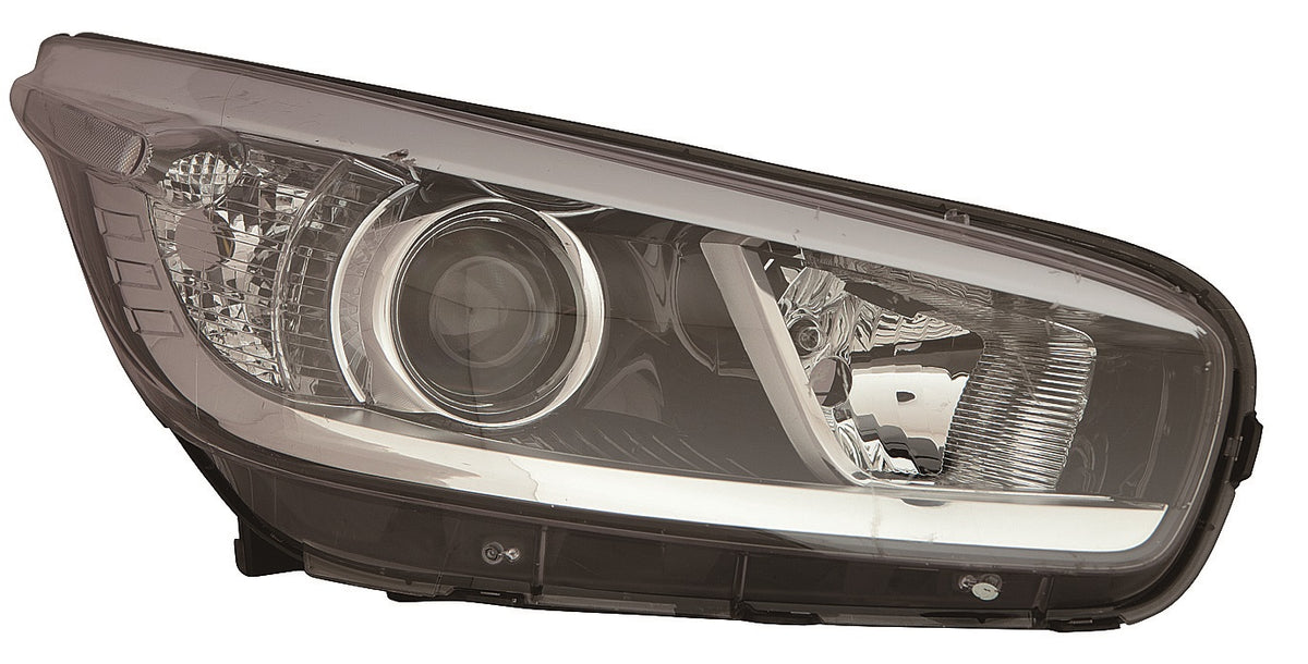 Faro con regulación eléctrica, motor e interior negro H7/H7/PY21W/W5W — KIA CEED (desde 2013) - derecho