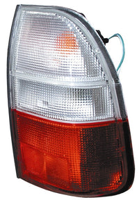 Piloto trasero (caja metálica) (acabado blanco/rojo) — MITSU L200 (desde 2002) - izquierdo
