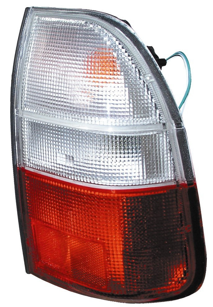 Piloto trasero (caja metálica) (acabado blanco/rojo) — MITSU L200 (desde 2002) - izquierdo