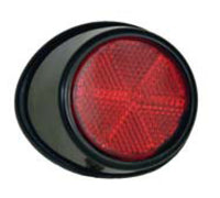 Reflector redondo del parachoques trasero (caja metálica) — MITSU L200 (desde 1996) - derecho