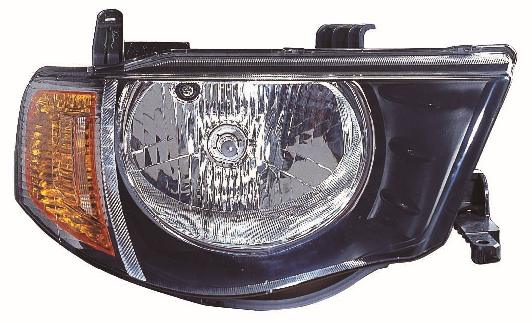 Faro regulación eléctrica (intermitente, acabado amarillo) (cabina doble) — MITSUBISHI L200 (desde 2006) - derecho