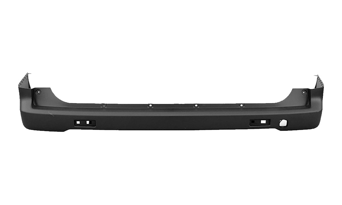 Parachoques trasero negro con orificios para reflectores — NISSAN NV200 (desde 2010)