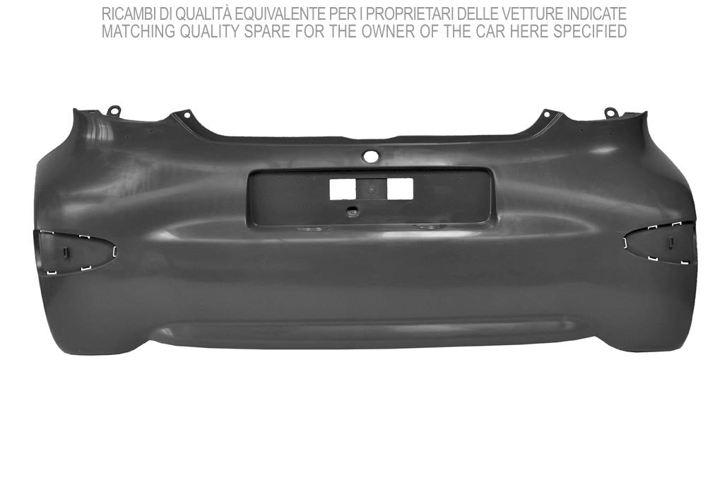 Parachoques trasero para pintar — TOYOTA AYGO (desde 2005)