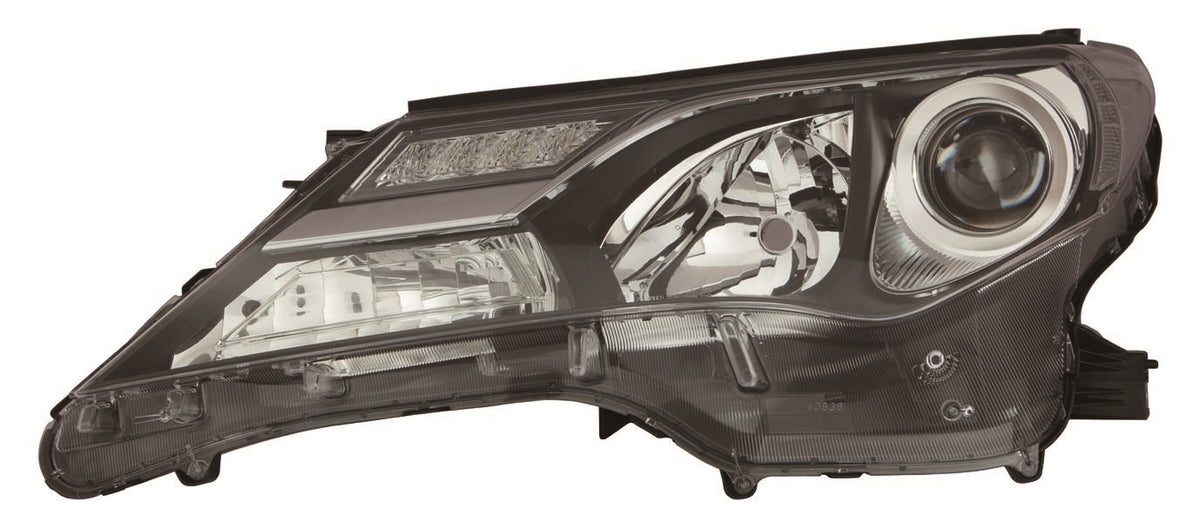 Faro de regulación eléctrica con interior negro, LED y HB3/HB3 — TOYOTA RAV4 (desde 2013) - izquierdo