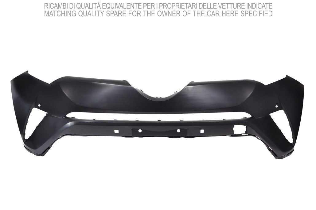 Parachoques delantero superior negro con orificio para sensor — TOYOTA C-HR (desde 10/2016)