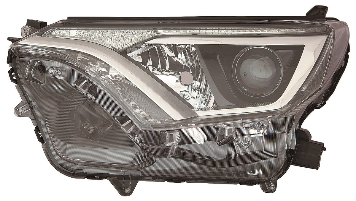 Faro con regulación eléctrica y motor interior negro (HIR2/WY21W) (LED) — TOYOTA RAV4 (desde 2016) — izquierdo
