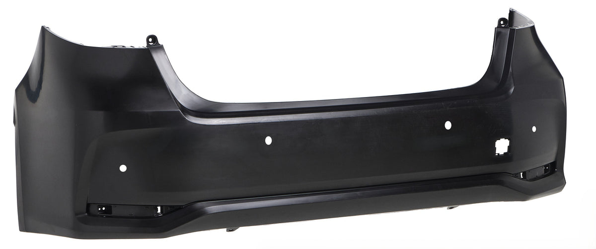 Parachoques trasero negro con 4 orificios para sensores — TOYOTA COROLLA E21 SEDAN (desde 01/2019)