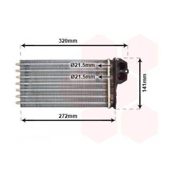 Radiador de calefacción para PEUGEOT 206+ (2L_, 2M_) 1.1 - Default Title