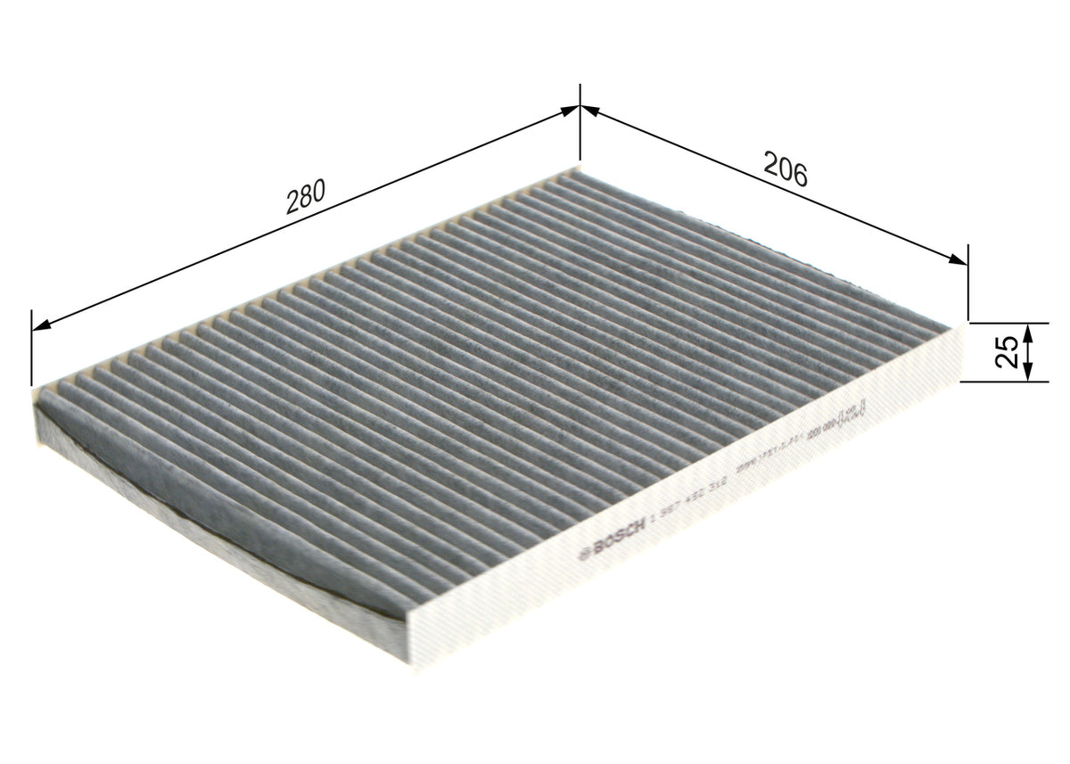 Filtro, aire habitáculo BOSCH 1 987 432 312