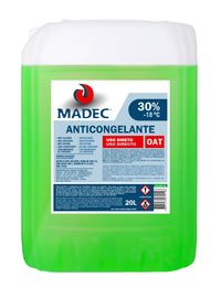 Anticongelante MADEC OAT — 30% · Verde · 20 L