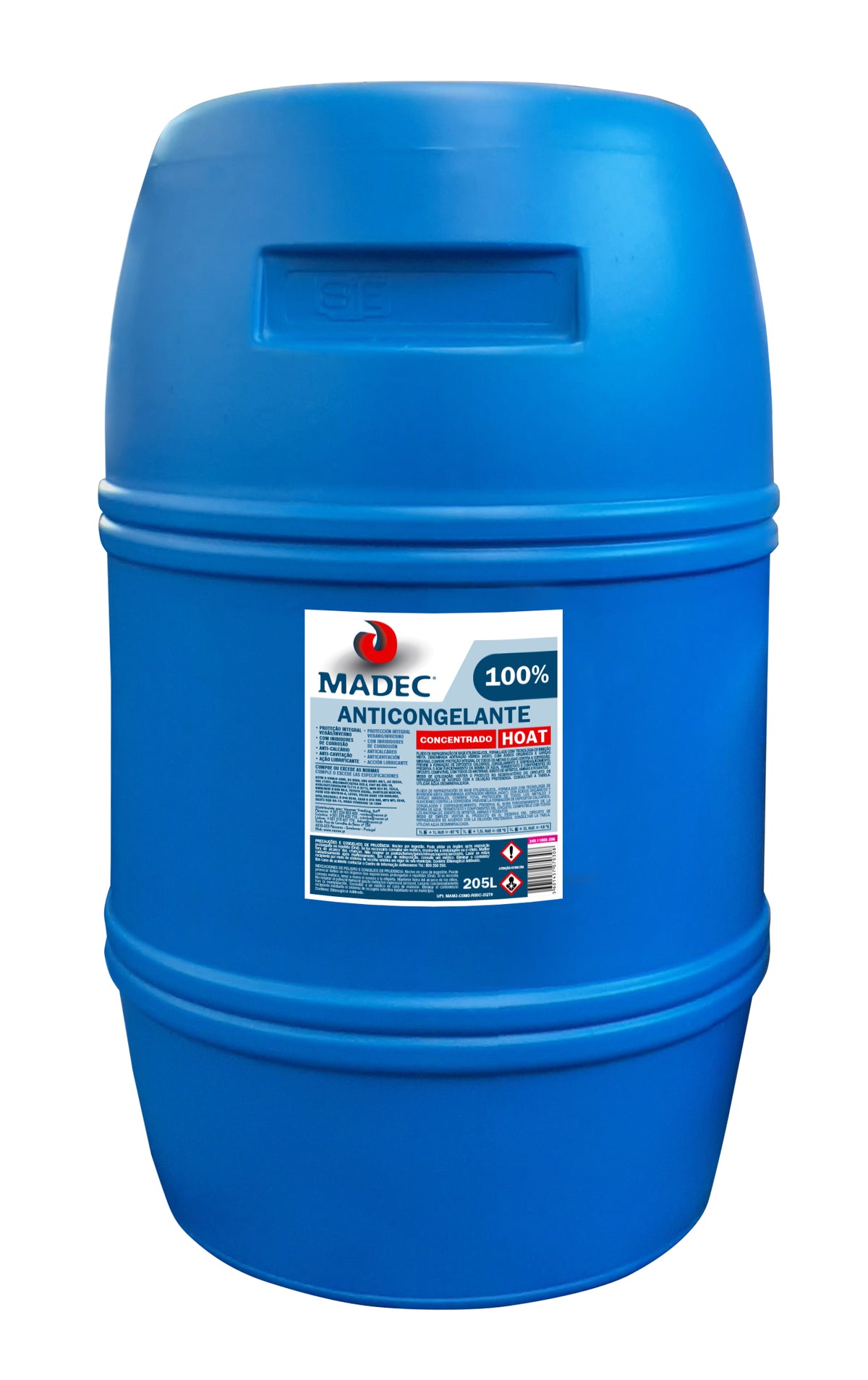 Anticongelante MADEC HOAT — 100% · Rosa · 205 L