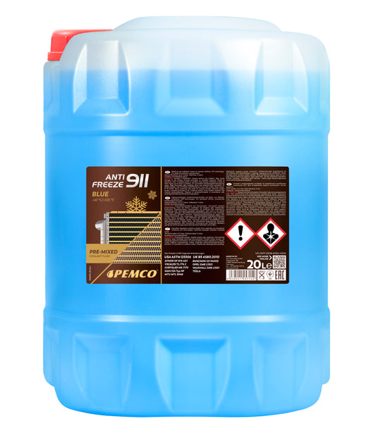 Anticongelante PEMCO Antifreeze 911 — −40 °C · 20 L