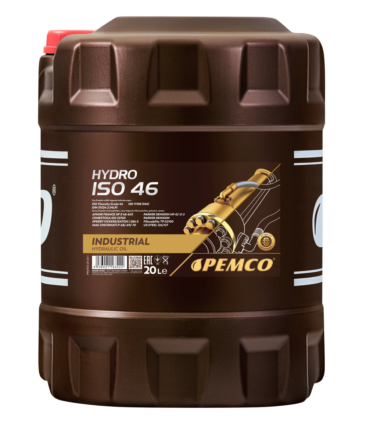Aceite hidráulico PEMCO Hydro ISO 46 — 20 L