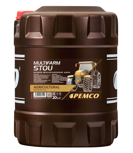 Aceite multifunción PEMCO Multifarm STOU 10W-30 — 20 L