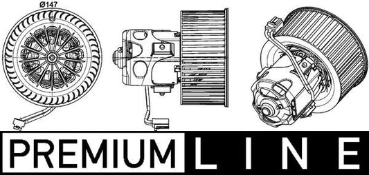 Ilustración técnica de Ventilador habitáculo MAHLE AB 151 000P