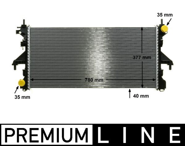 Radiador, refrigeración del motor MAHLE CR 1069 000P