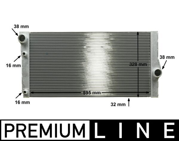 Radiador, refrigeración del motor MAHLE CR 1147 000P