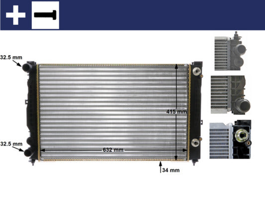 Radiador de refrigeración del motor MAHLE CR 132 000S