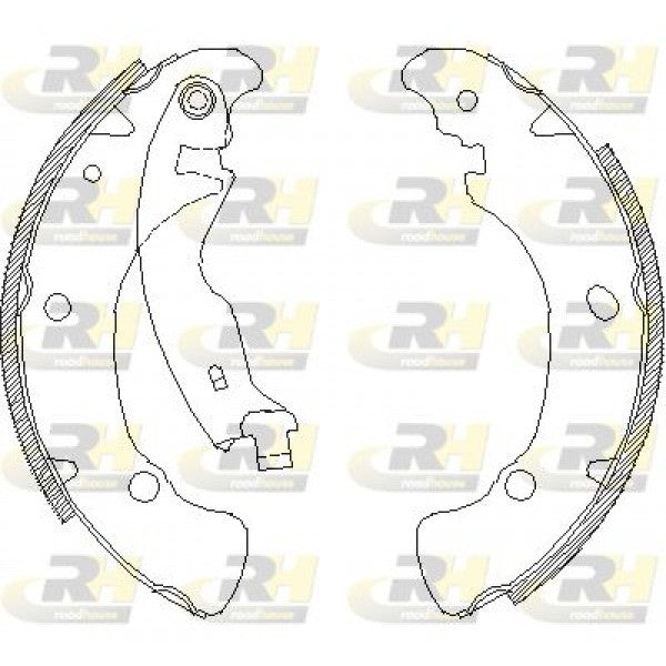 Juego de zapatas de freno ROADHOUSE para FIAT Brava 1.2 16V 1998–2002 - OEM 46407799
