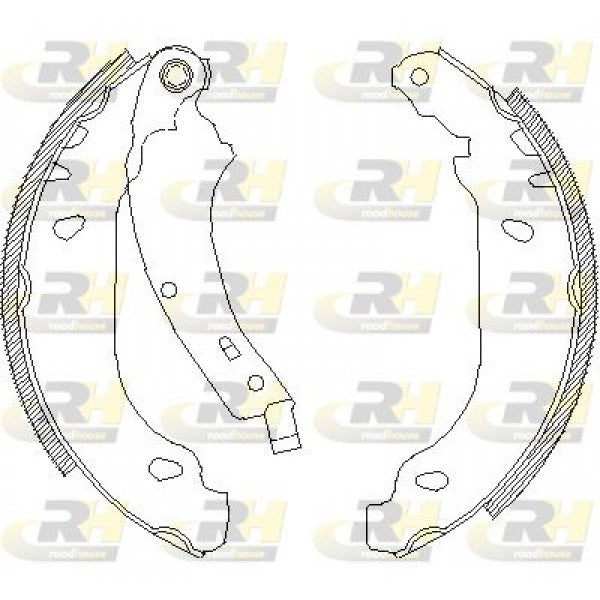 Juego de zapatas de freno ROADHOUSE para RENAULT Clio I 1.0 2000–2005 - OEM 7701205758