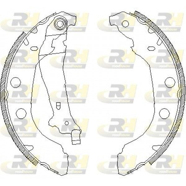 Juego de zapatas de freno ROADHOUSE para NISSAN Bluebird VII 1.6 1991–1995 - OEM 4406000QAK