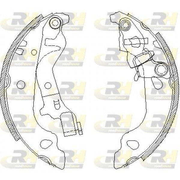 Juego de zapatas de freno ROADHOUSE para FIAT Punto II 1.2 16V 80 1999–2006 - OEM 71739596