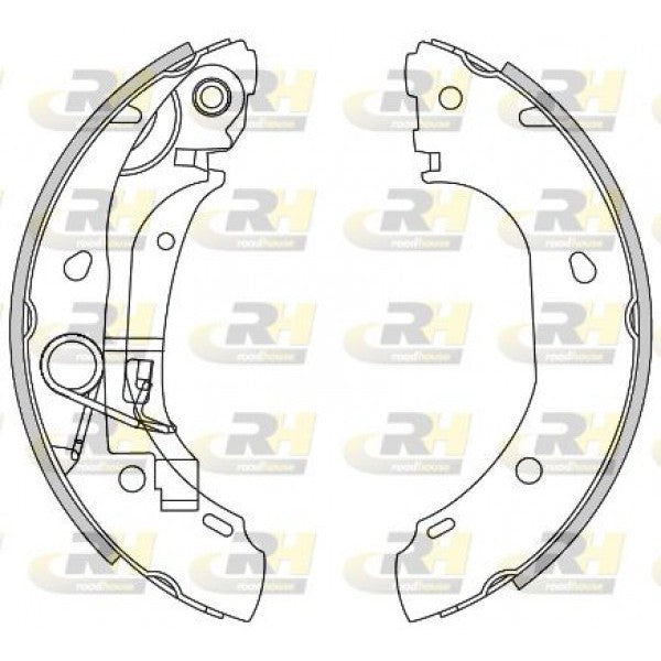 Juego de zapatas de freno ROADHOUSE para FIAT HCV Ducato IV Bus 2.0 2001–2006 - OEM 77362286