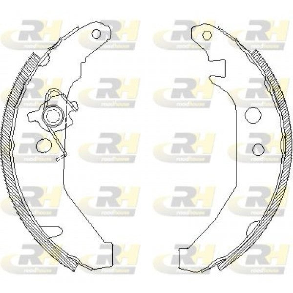 Juego de zapatas de freno ROADHOUSE para FORD Fiesta III 1.0 1989–1995 - OEM 1041483