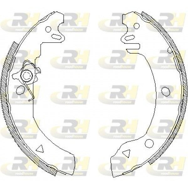 Juego de zapatas de freno ROADHOUSE para FORD Fiesta III 1.0 1989–1995 - OEM 1041484