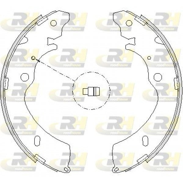 Juego de zapatas de freno ROADHOUSE para GREAT WALL LCV Steed 5 Pick-up/ Wingle 5 2.0 D 2012 - OEM 3502137P00