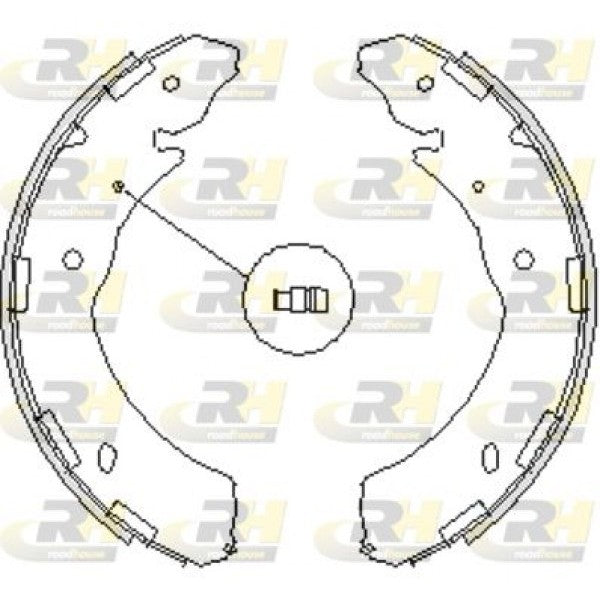 Juego de zapatas de freno ROADHOUSE para FIAT LCV Fullback Pick-up 2.4 2016 - OEM 97662756