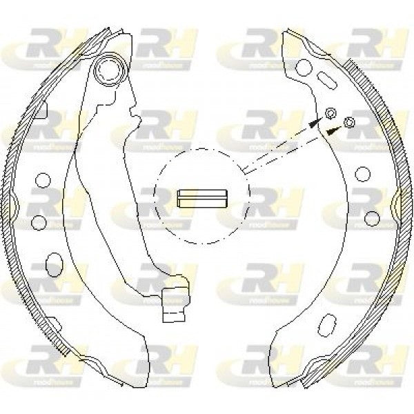 Juego de zapatas de freno ROADHOUSE para NISSAN MICRA II 1.0 i 16V 1992–2000 - OEM 4406099B26