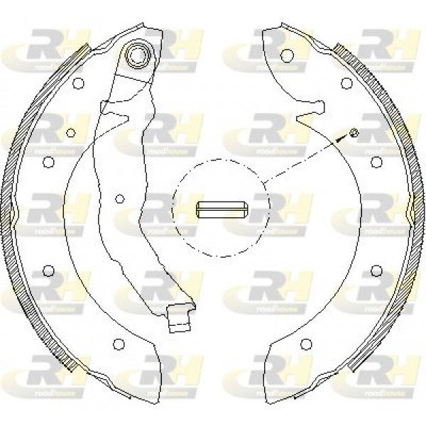 Juego de zapatas de freno ROADHOUSE para BMW 3 316 i 1991–1993 - OEM 31211160504