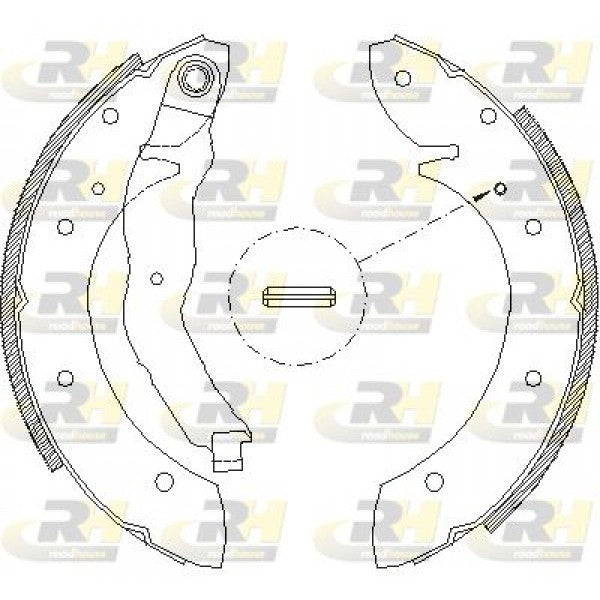 Juego de zapatas de freno ROADHOUSE para RENAULT LAGUNA I 1.9 dCi 1999–2001 - OEM 7701204883