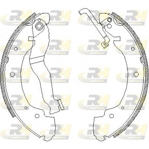 Juego de zapatas de freno ROADHOUSE para VW TRANSPORTER T4 Furgón 2.0 1990–2003 - OEM 701609531