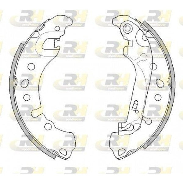 Juego de zapatas de freno ROADHOUSE para FORD FIESTA VII 1.0 EcoBoost 2018 - OEM 2112555