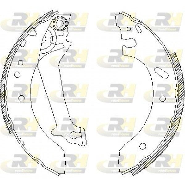 Juego de zapatas de freno ROADHOUSE para FORD ESCORT V Turnier 1.8 16V 1992–1995 - OEM 1005968