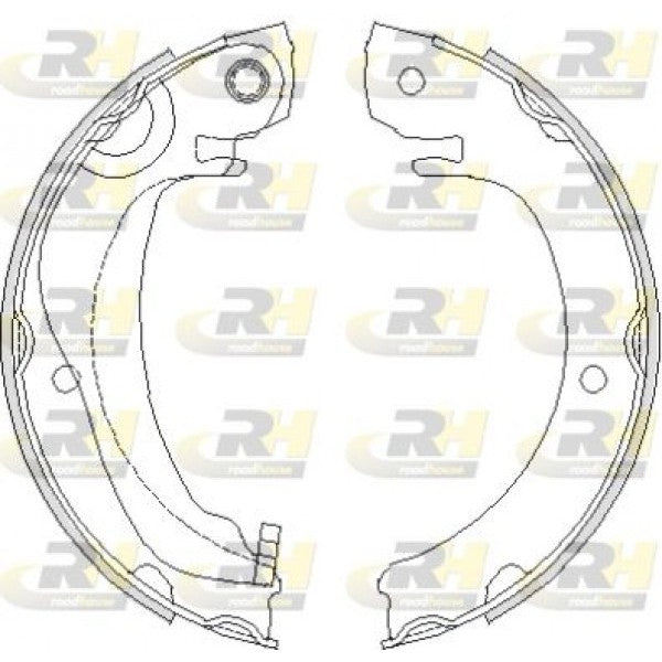 Juego de zapatas de freno de estacionamiento ROADHOUSE para TOYOTA COROLLA Verso 1.6 2004–2009 - OEM 044950F010