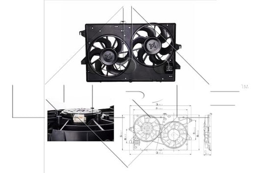 Ventilador, refrigeración del motor NRF 47840