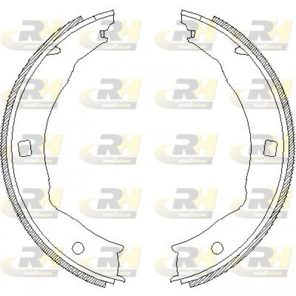 Juego de zapatas de freno de estacionamiento ROADHOUSE para PEUGEOT 406 1.6 1995–2004 - OEM 4241J7